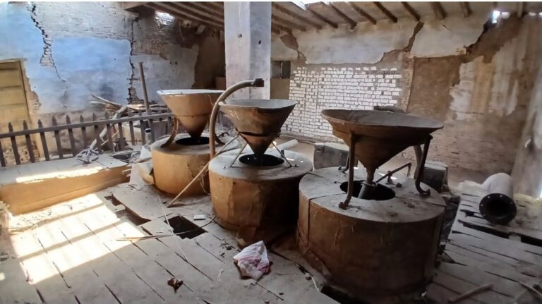 Stone grinders of an old tahini mill