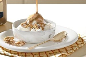 Ice cream with tahini